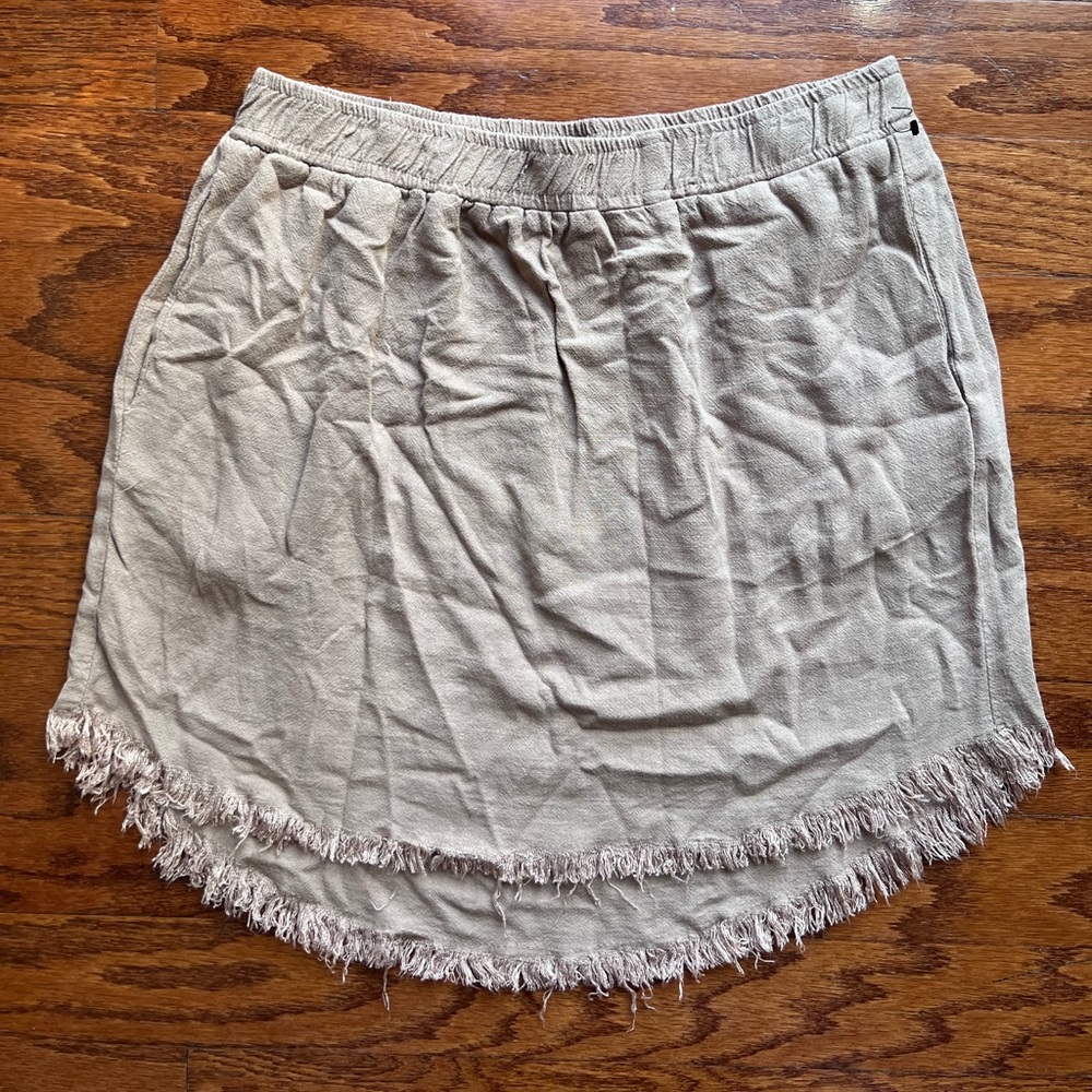 Umgee Textured Brown Skirt Size M